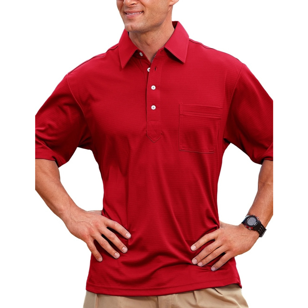 Pro Celebrity Men's Polo Shirt XL Red